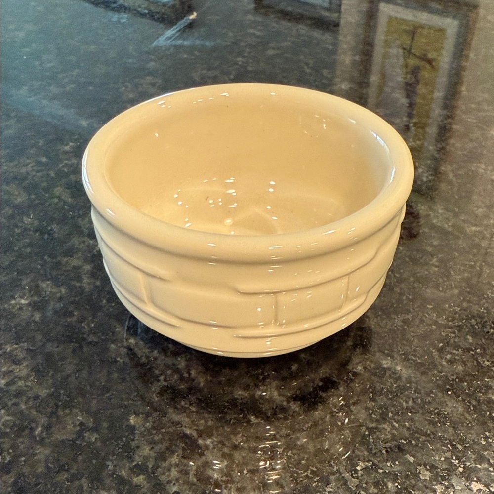 Ivory Longaberger Custard Cup/Bowl - Longaberger Stackable Bowl